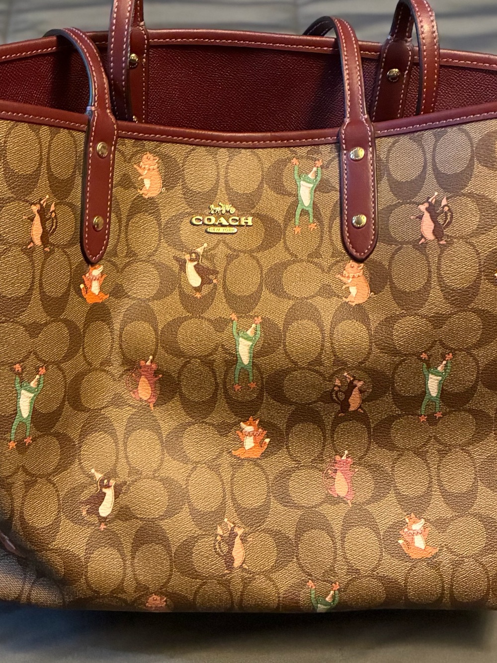 NWOT Coach Party Animal Reversible Tote